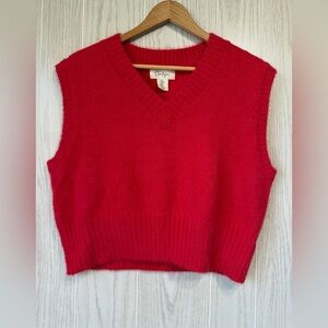 Jessica Simpson Red Sweater Vest Size M NWOT